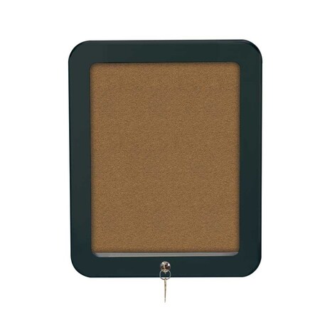 United Visual Products Outdoor Enclosed Combo Board, 72"x36", Satin Frame/Green & Blue Spruce UVCB7236OD-GREEN-BLSPRU
